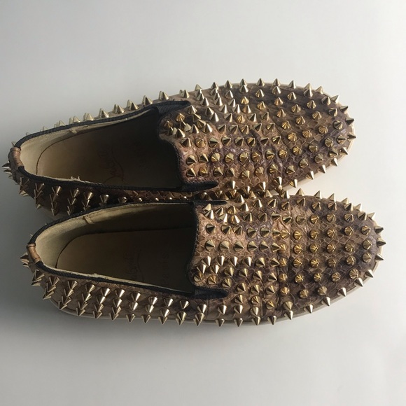 Spiked leopard print sneakers - Picture 3 of 6